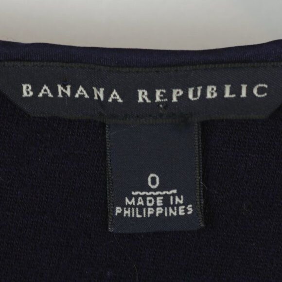 Banana Republic Women's Size 0 Navy Blue Wool Blend Scoop Neck Sheath Mini Dress - Picture 7 of 10
